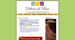 Desktop Screenshot of deliciasdebaco.com