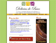 Tablet Screenshot of deliciasdebaco.com